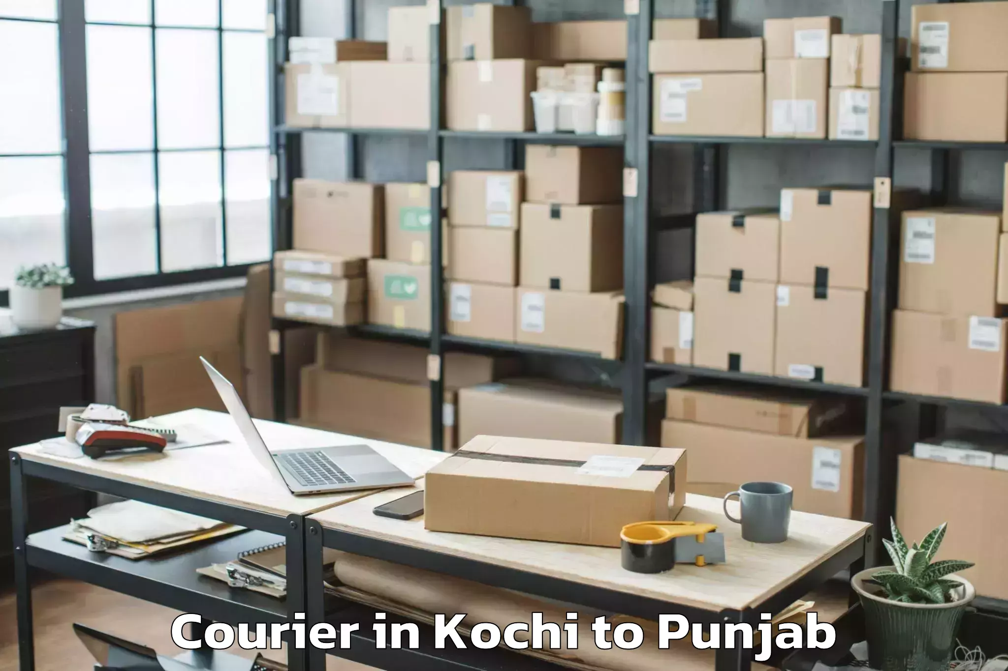 Book Kochi to Bhaddi Courier